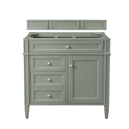 James Martin Vanities Brittany 36in Single Vanity Cabinet, Smokey Celadon 650-V36-SC